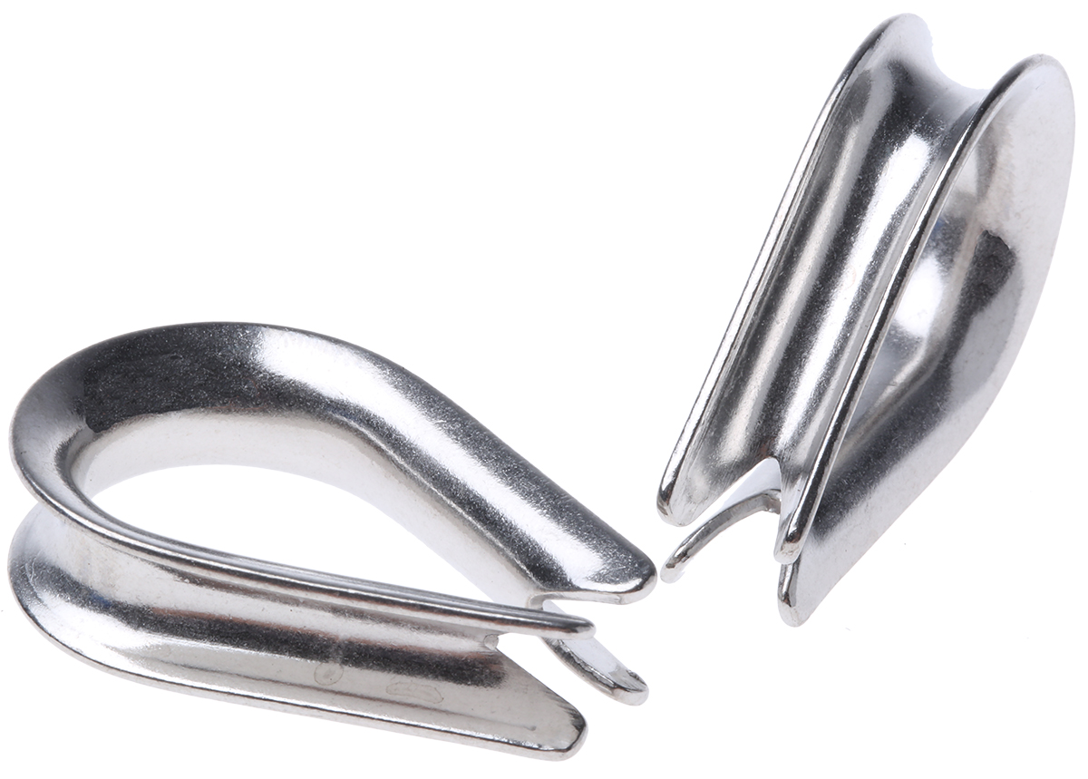 RS PRO Stainless Steel Thimble For Use With6 mm Diameter Wire Rope