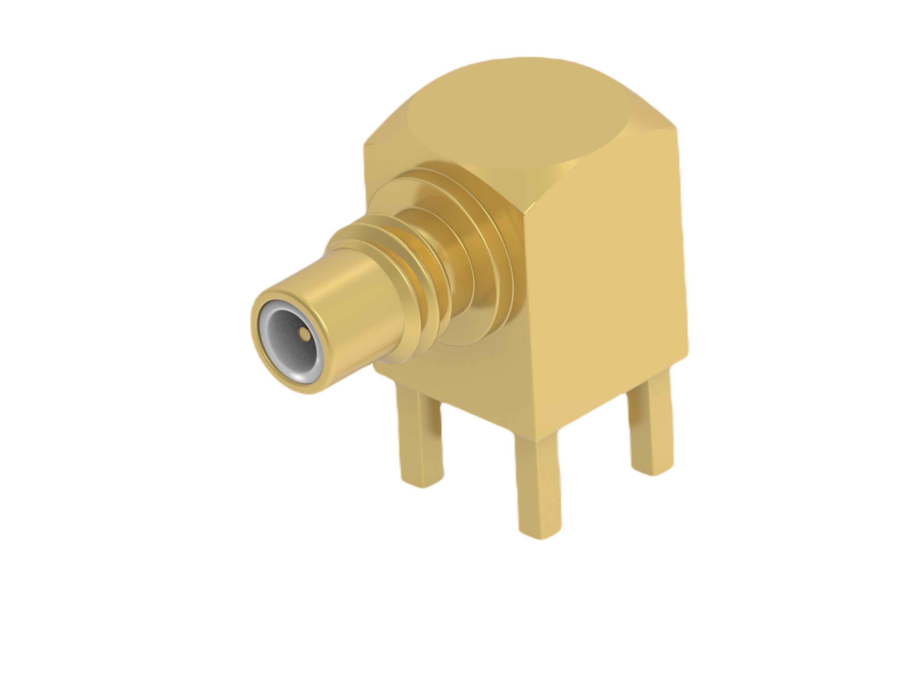 TE Connectivity 2477168 Series PCB Female SMC, 50 Ω, Right Angle Body Solder