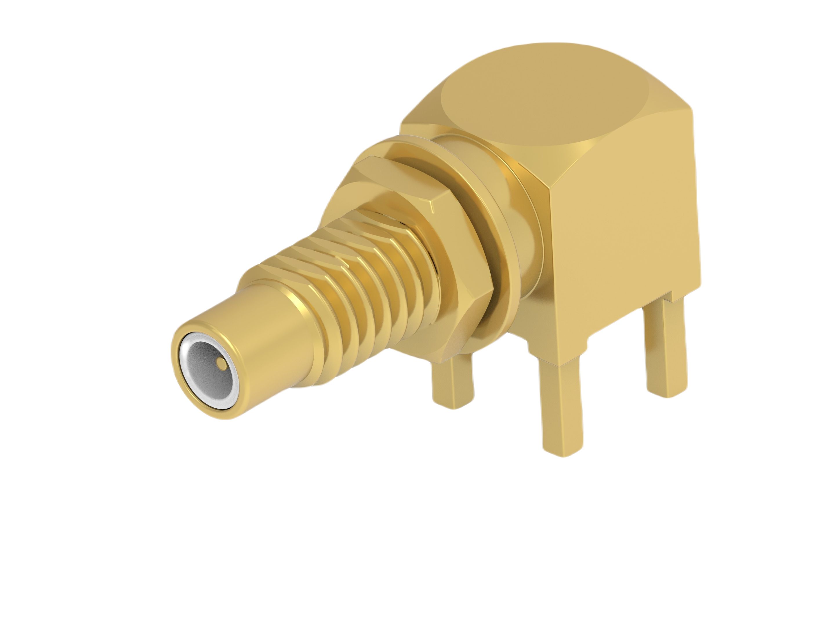 TE Connectivity 2477170 Series PCB Female SMC, 50 Ω, Right Angle Body PCB