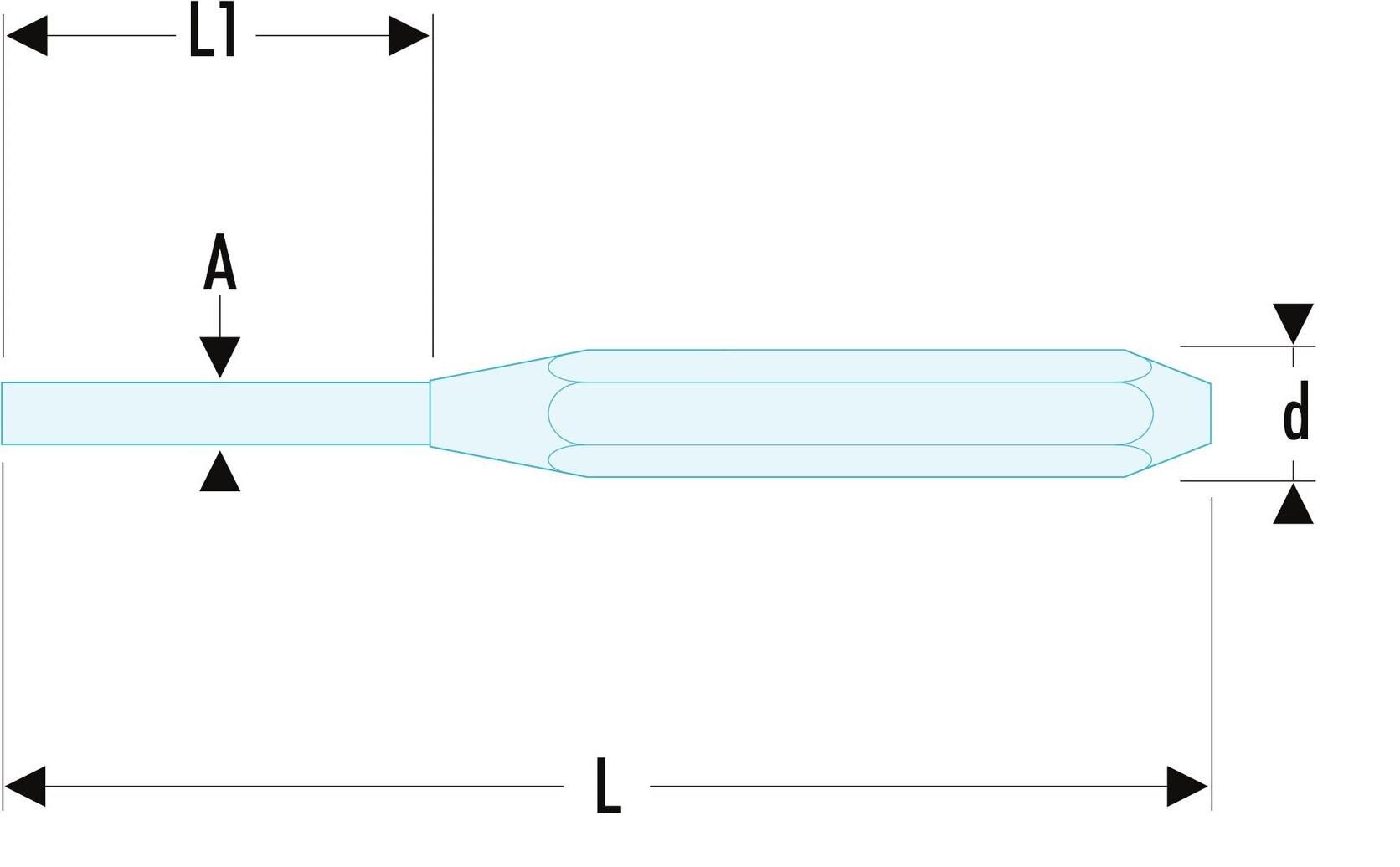 2485 Facom 1-Piece Punch, Drift Punch, 5mm Shank, 150mm Overall