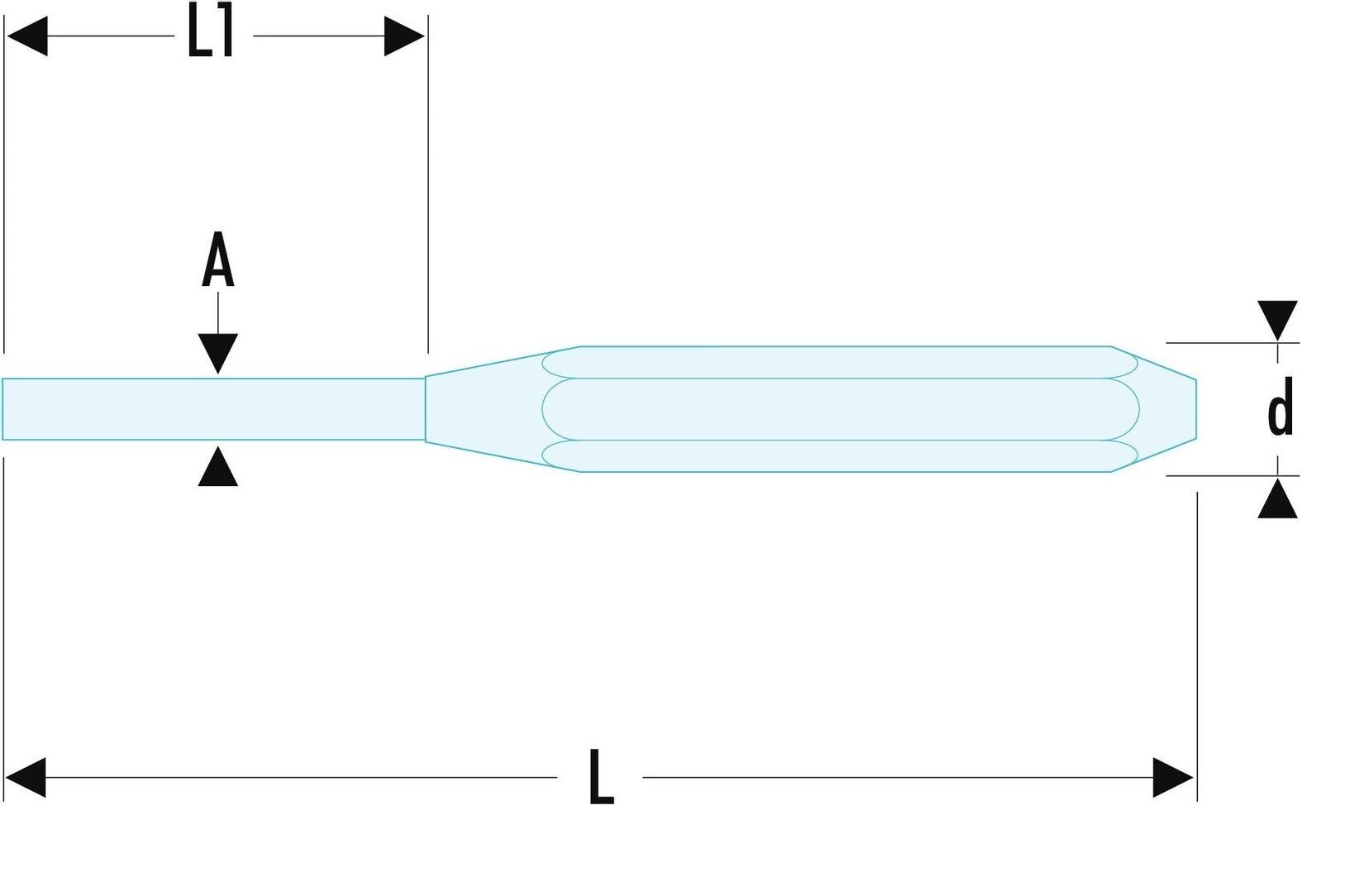 2486 Facom 1-Piece Punch, Drift Punch, 6mm Shank, 150 mm Overall