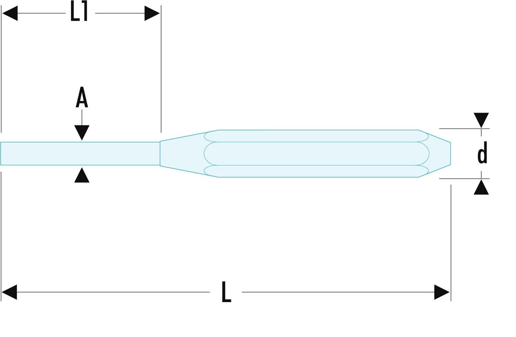 2488 Facom 1-Piece Punch, Drift Punch, 8mm Shank, 150 mm Overall