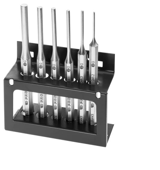 Facom 6-Piece Punch Set, 190 mm Overall