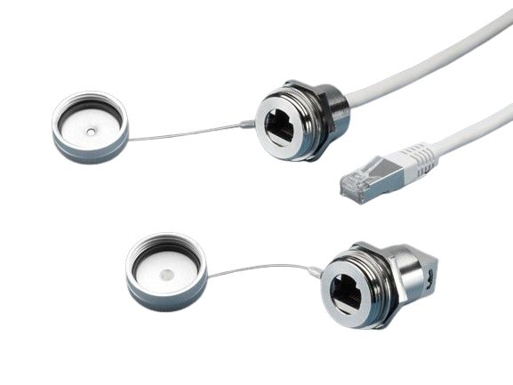 Rittal Horizontal, Wall Female/Male- 2 Port Type RJ45 IP67, IP66 USB Connector USB 2.0
