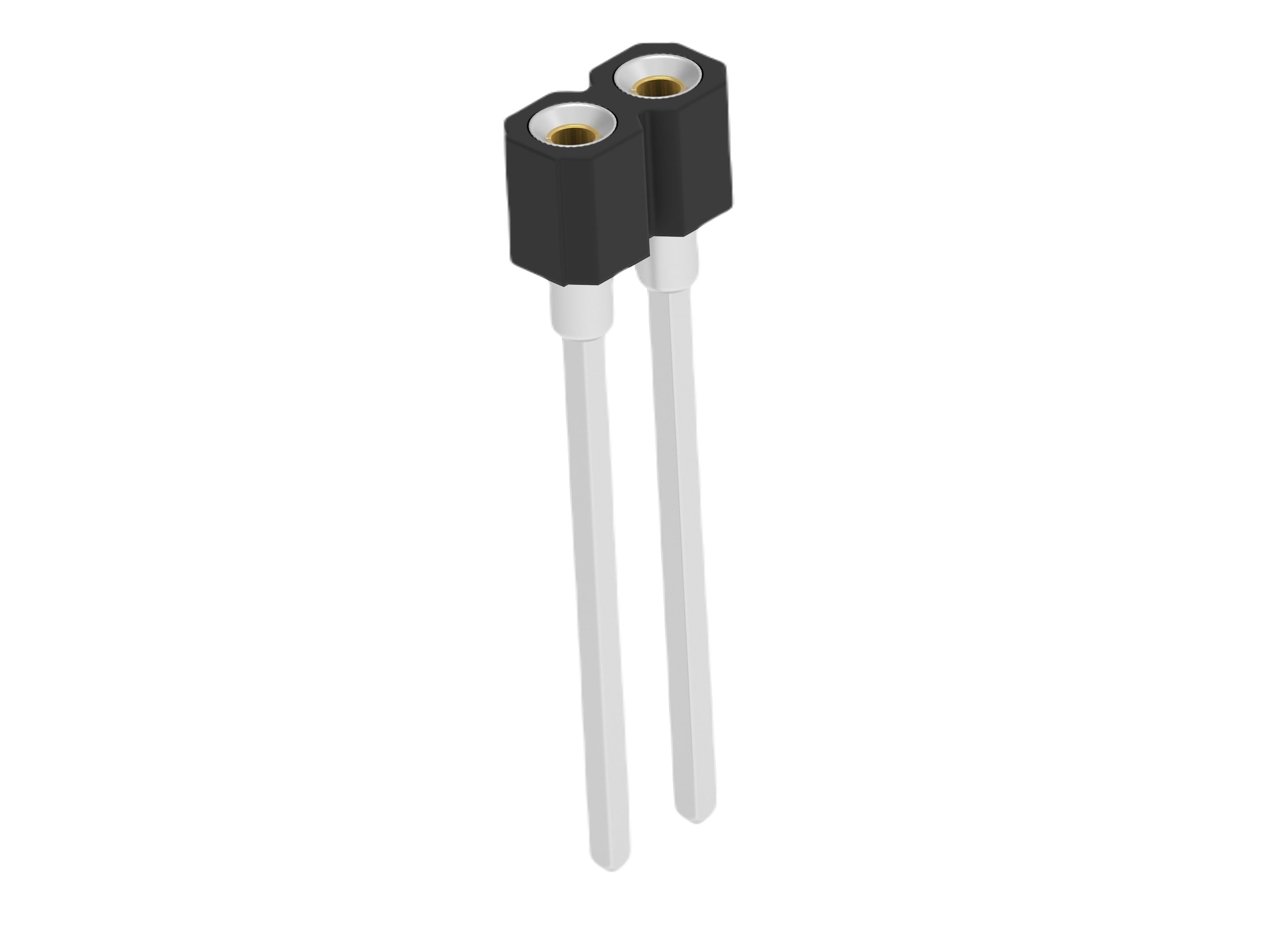 TE Connectivity 2.54 mm Pitch 2 Way Through Hole SIP Socket IC Socket