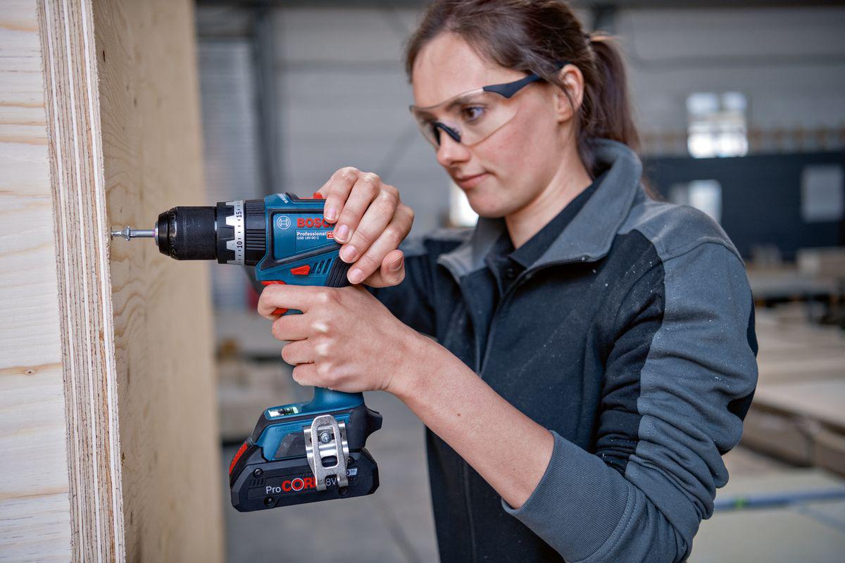 06019k6105 Bosch GSB 18V-90 C 18V Cordless Combi Drill Li-Ion