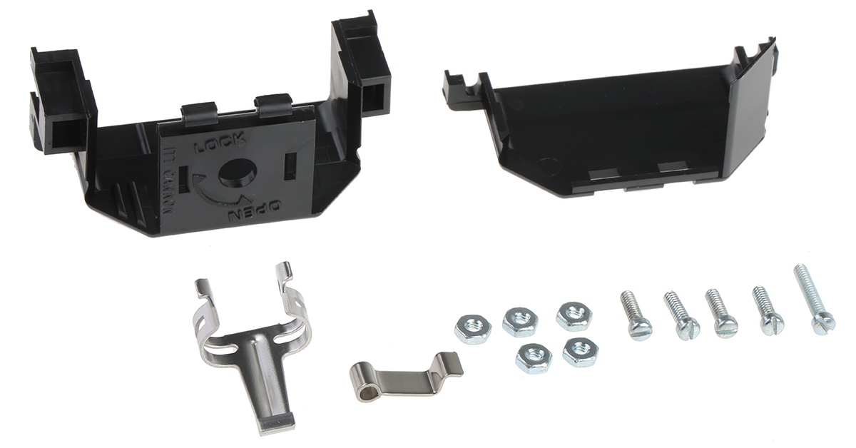 ITT Cannon DL Series Thermoplastic Straight D-Sub Backshell, 96 Way Strain Relief