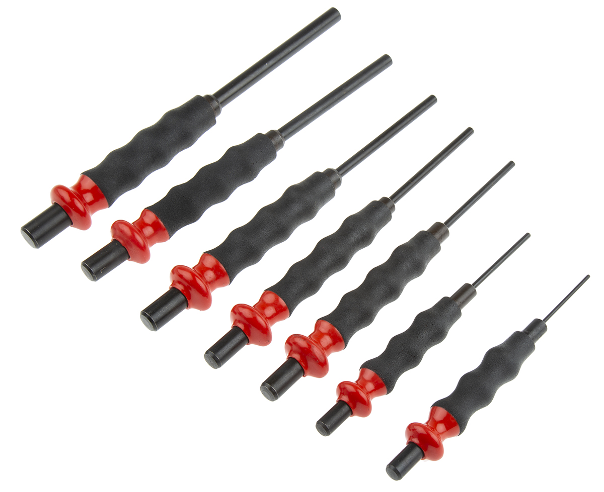 249gj7 Facom 7-Piece Punch Set, Anti-Vibration Punch, 2mm, 3 mm, 4 mm, 5 mm, 6 mm, 8 mm, 10 mm Shank
