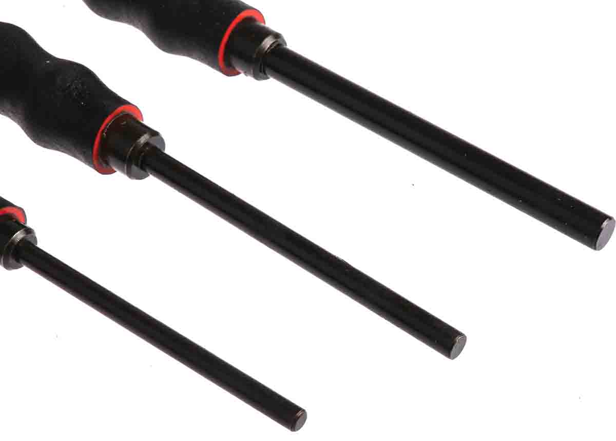 249gpb Facom 5-Piece Punch Set, Anti-Vibration Punch, 3mm, 8 mm Shank