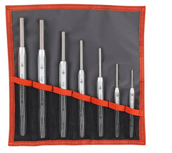 Facom 7-Piece Punch Set, 230 mm Overall