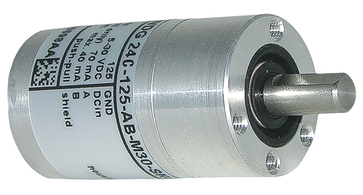 Wachendorff WDG 24C Series Incremental Incremental Encoder 30V dc, 64 ppr ppr, HTL Inverted Signal, Solid Type, 6 mm
