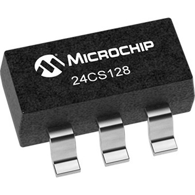 Microchip 24CS128T-I/OT,  128 kB EEPROM,  5 ms 5-Pin SOT-23 I2C