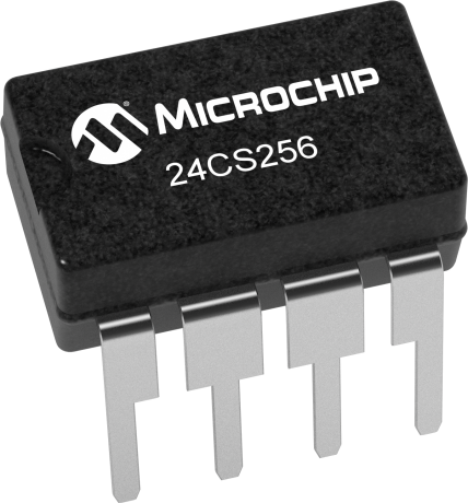 Microchip 24CS256-E/P,  256 kB EEPROM,  5 ms 8-Pin PDIP 2 Wire I2C