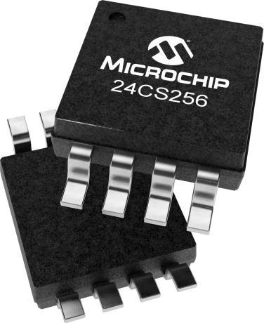 Microchip 24CS256-I/MS,  256 kB EEPROM,  5 ms 8-Pin MSOP 2 Wire I2C