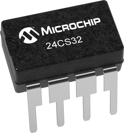 Microchip 24CS32-E/P,  32 kB EEPROM,  5 ms 8-Pin PDIP 2 Wire I2C