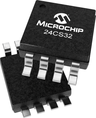Microchip 24CS32-I/MS,  32 kB EEPROM,  5 ms 8-Pin MSOP 2 Wire I2C