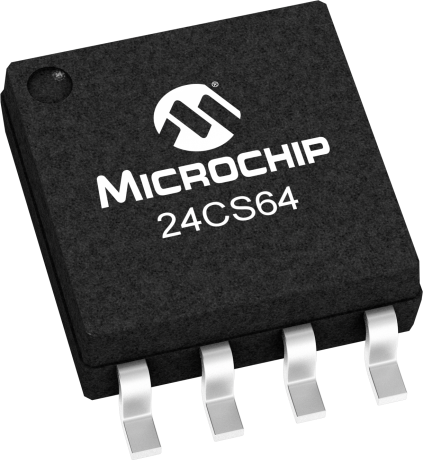 Microchip 24CS64-E/SM,  64 kB EEPROM,  5 ms 8-Pin SOIJ 2 Wire I2C