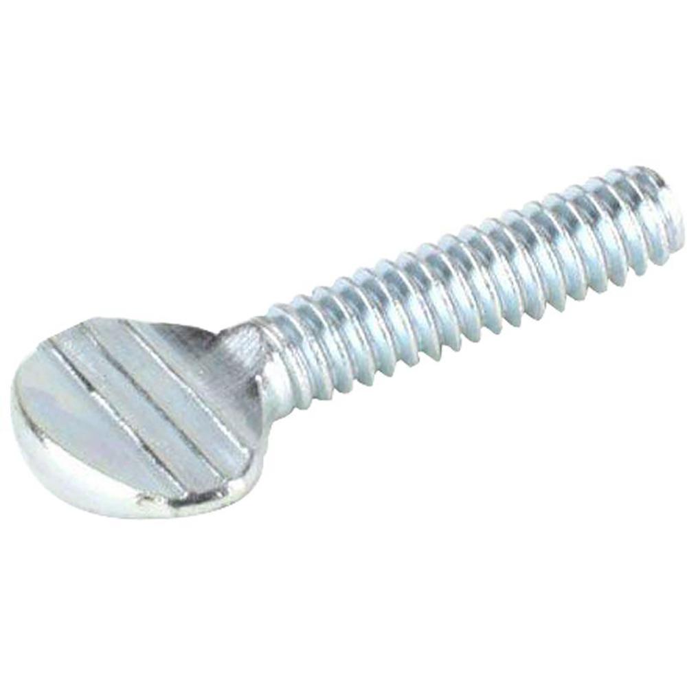 RS PRO Steel Shoulderless Thumb Screw, Zinc Plated Finish, 1/2in
