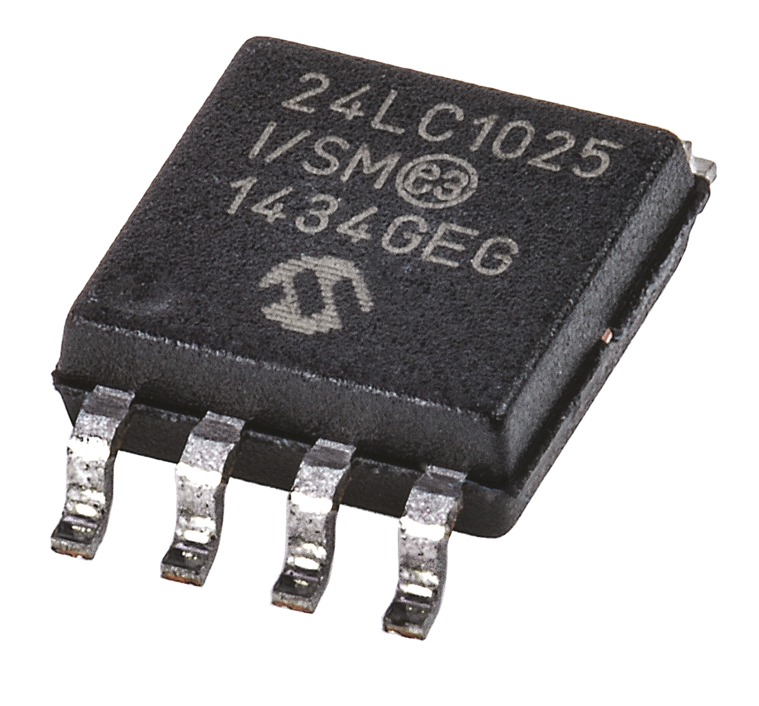Microchip, 1 MB Serial EEPROM, 900 ns 8-Pin SOIJ Serial-I2C