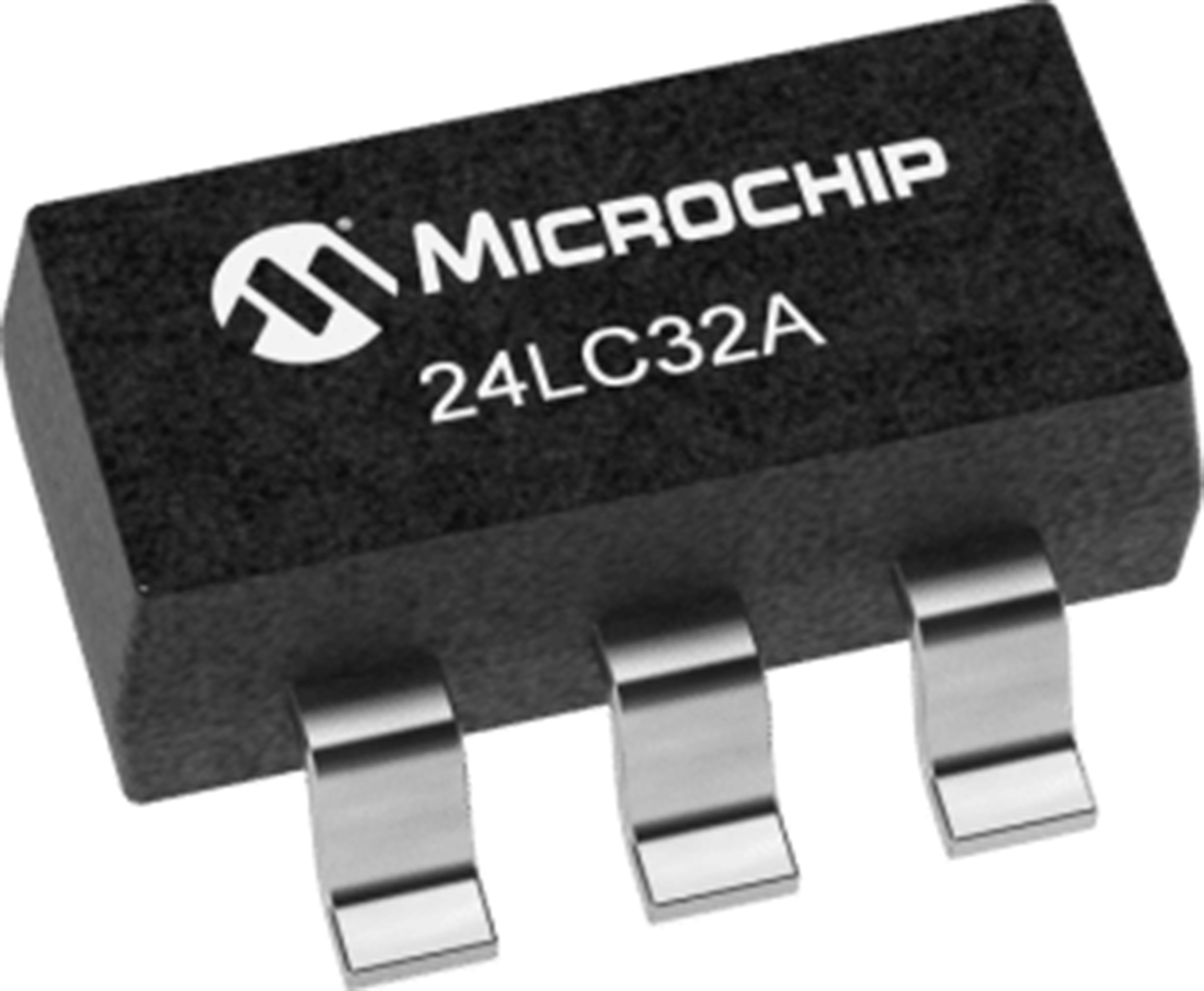 Microchip,  32 kB EEPROM,  900 ns 5-Pin SOT-23 Serial-I2C