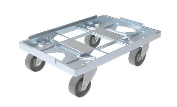 RS PRO Steel Dolly, 300 kg Load, 400mm W x 600 mm L x 400 mm H