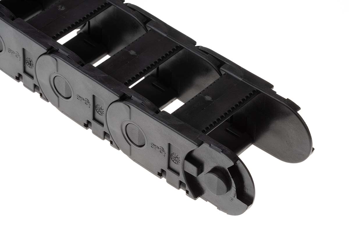 2500030550 Igus e-chain Black, W54mm x D35 mm, L1 m, 55 mm Min. Bend Radius, Igumid GLW