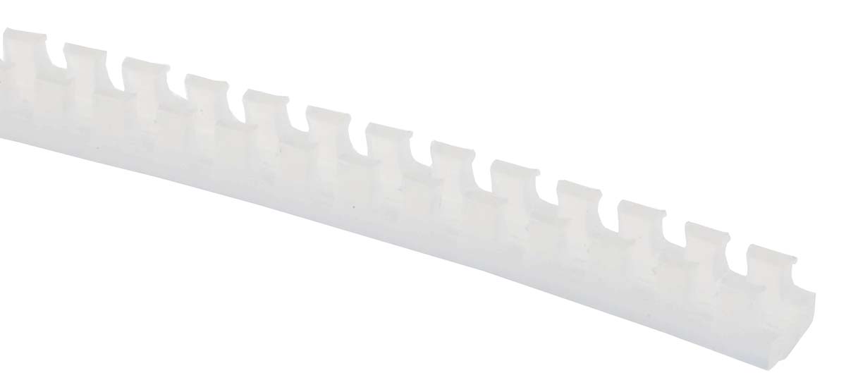 HellermannTyton Flexiform Natural Polyethylene Grommet Strip 251-10109 G51PA-PE-NA