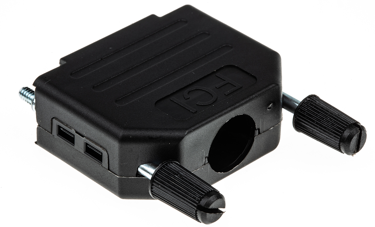 251-510 RS PRO BLF Series Nylon Straight D-Sub Backshell, 15 Way Strain Relief
