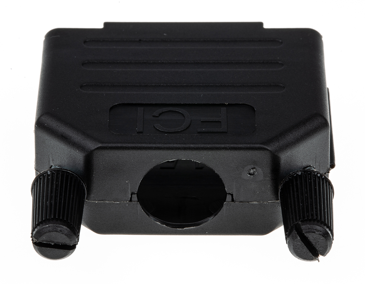251-510 RS PRO BLF Series Nylon Straight D-Sub Backshell, 15 Way Strain Relief