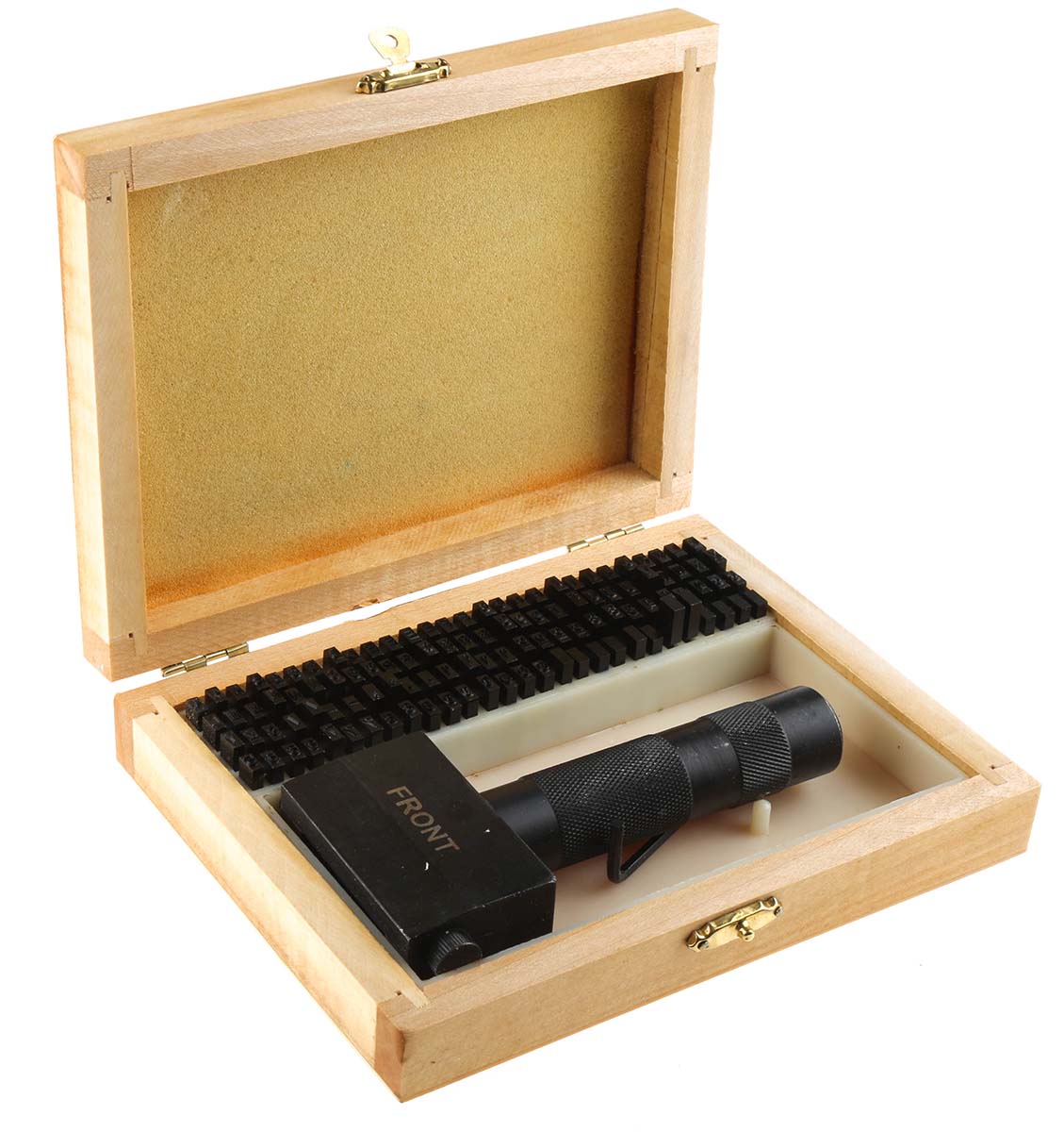 RS PRO 3.2 mm x 113 Piece Engraving Punch Set, (Hand Holder, Handling Tweezers, 100 Alpha-Numeric Characters, 12 Blanks,