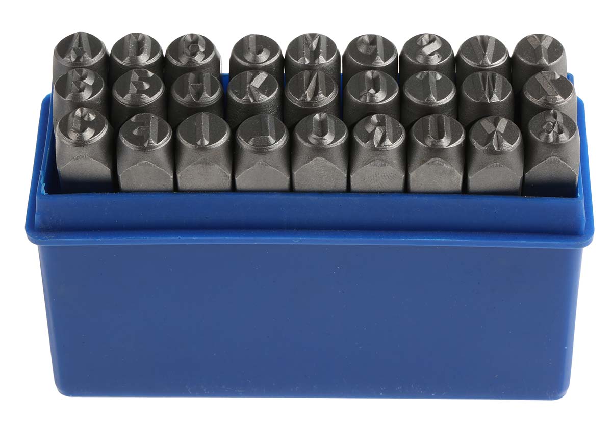 RS PRO 8 mm x 27 Piece Engraving Punch Set, (Letters A to Z