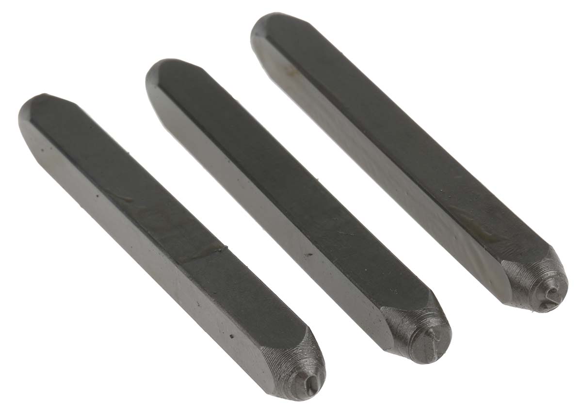 RS PRO 2.5 mm x 9 Piece Engraving Punch Set