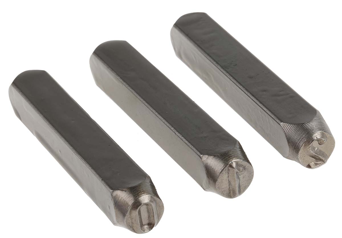 RS PRO 8 mm x 9 Piece Engraving Punch Set