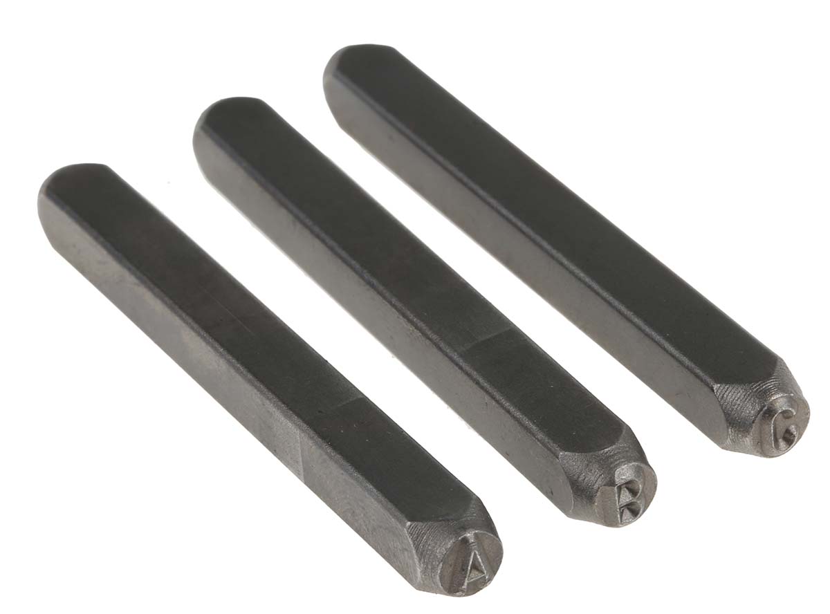 RS PRO 4 mm x 27 Piece Engraving Punch Set, (Letters A to Z