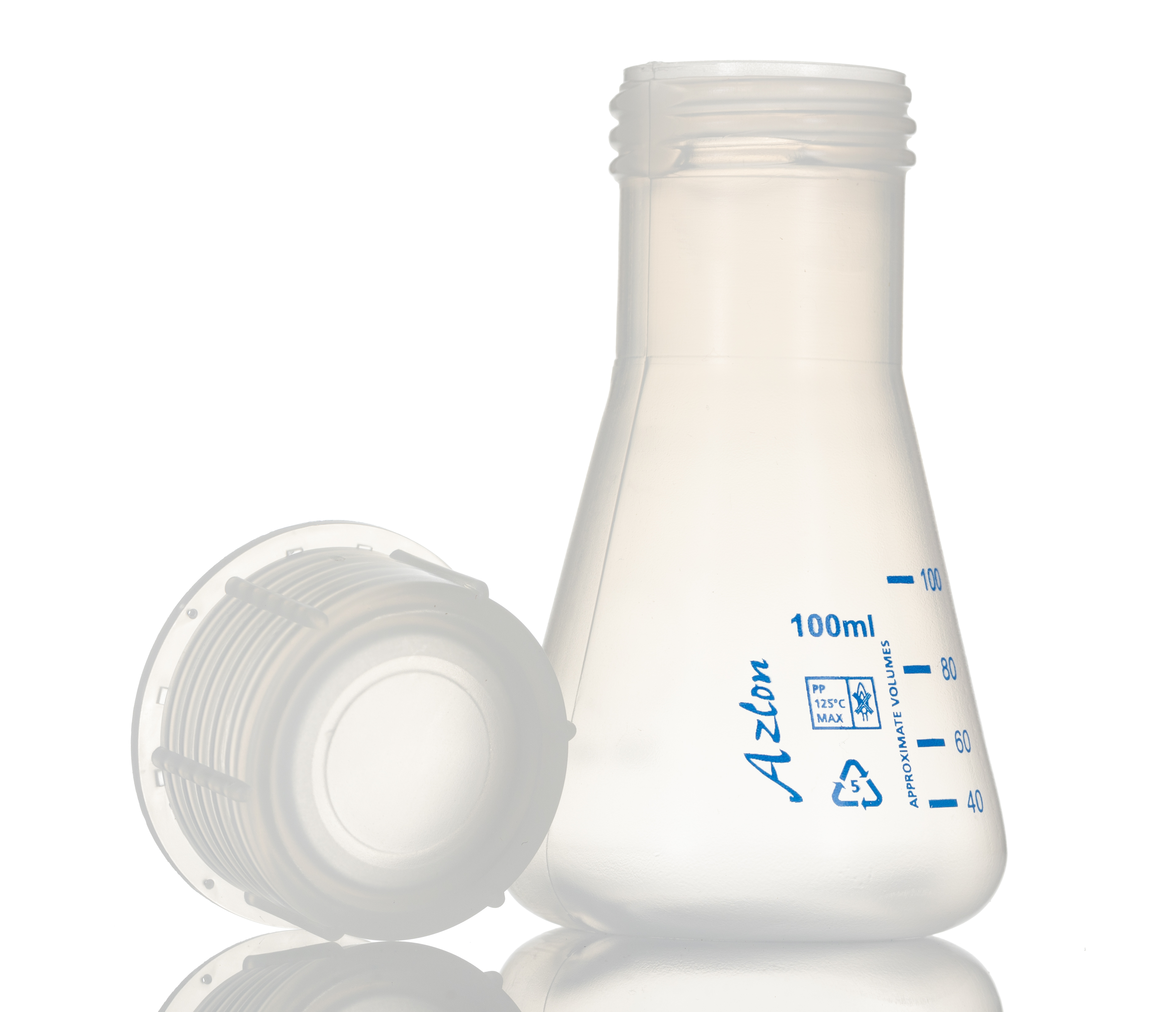 251-9391 RS PRO PolypropyleneLab Flask, 100ml