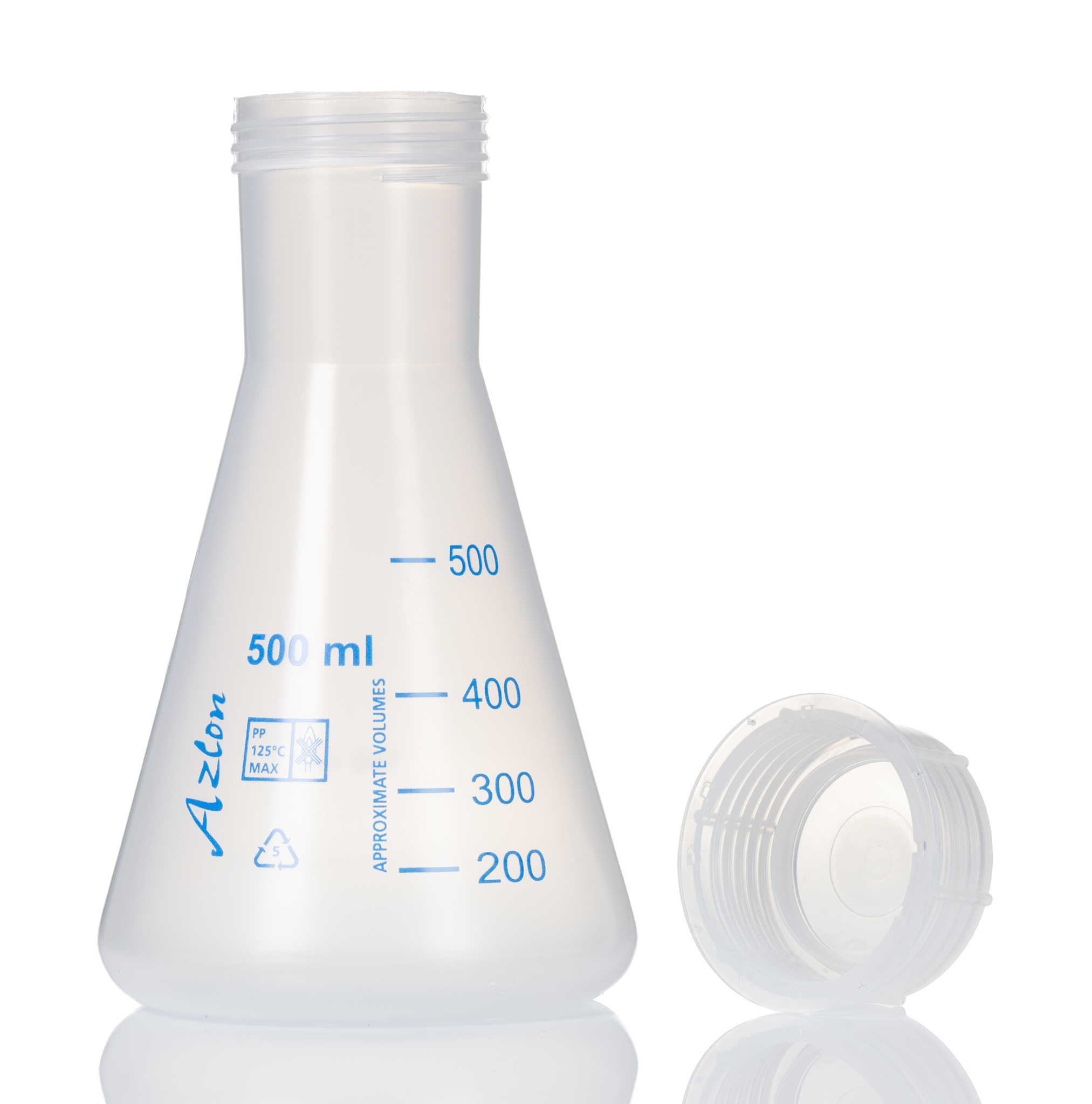 251-9393 RS PRO PolypropyleneLab Flask, 500ml
