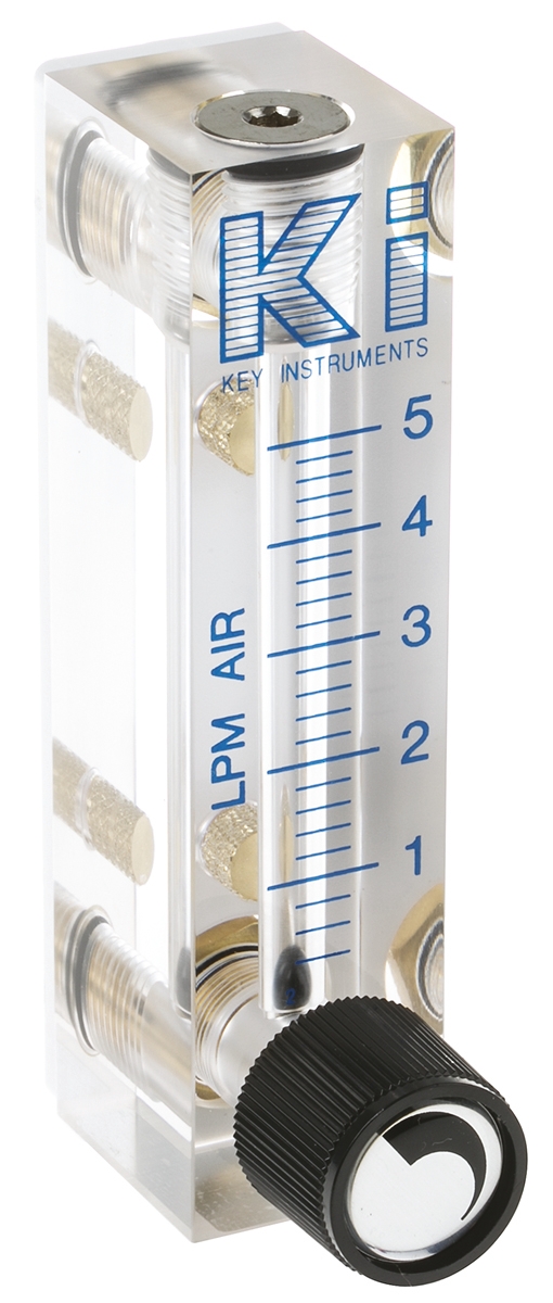 Key Instruments FR2000 Series Variable Area Flow Meter for Gas, 0.4L/min Min, 5L/min Max
