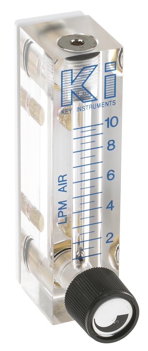Key Instruments FR2000 Series Variable Area Flow Meter for Gas, 1L/min Min, 10L/min Max