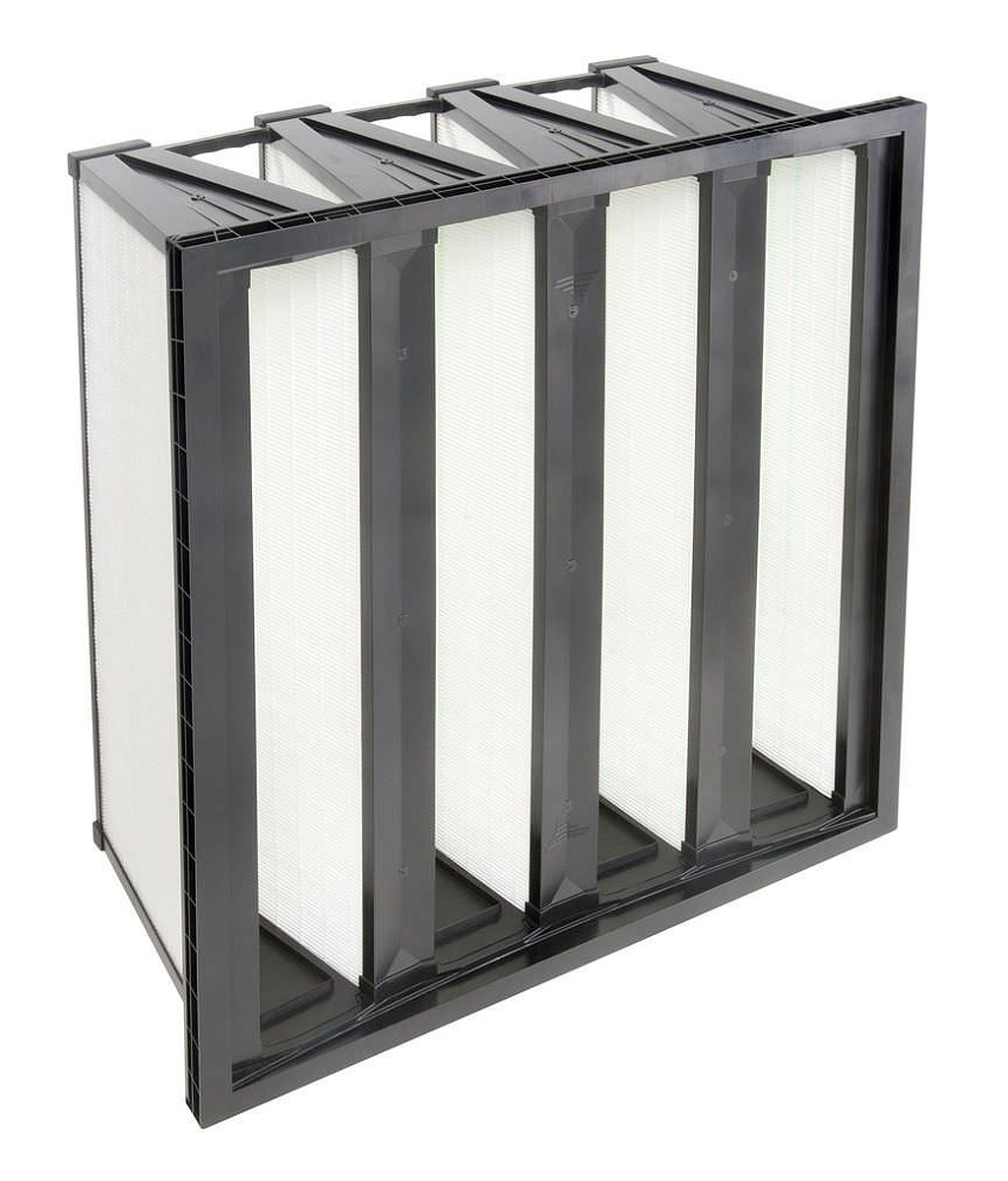 Camfil Opakfil ES Series Fibreglass Compact V-Filter Filter, F9 Grade w: 592 mm h: 592 mm d: 296 mm