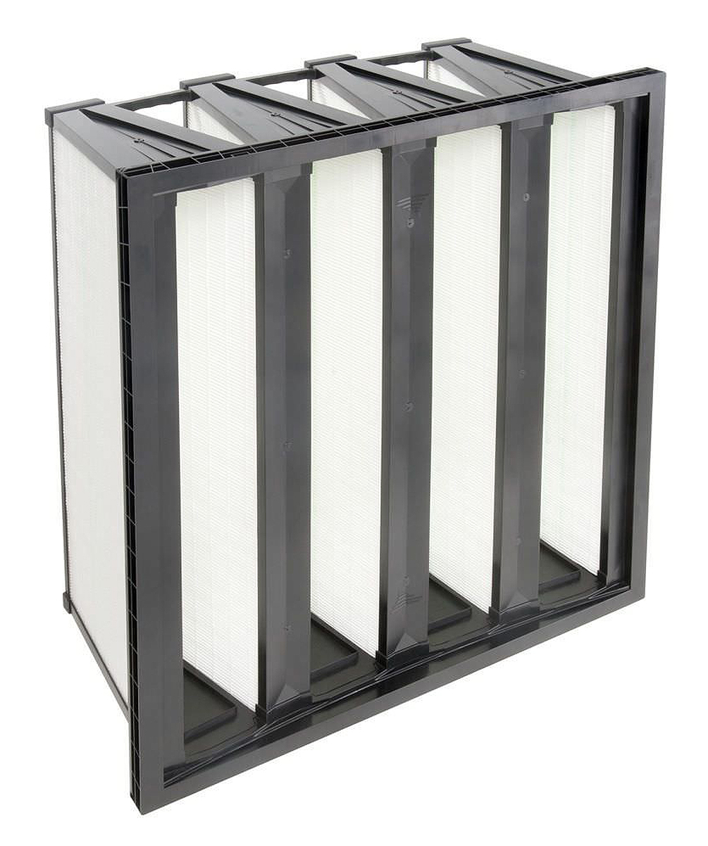 Camfil Opakfil ES Series Fibreglass Compact V-Filter Filter, F9 Grade w: 592 mm h: 287 mm d: 296 mm