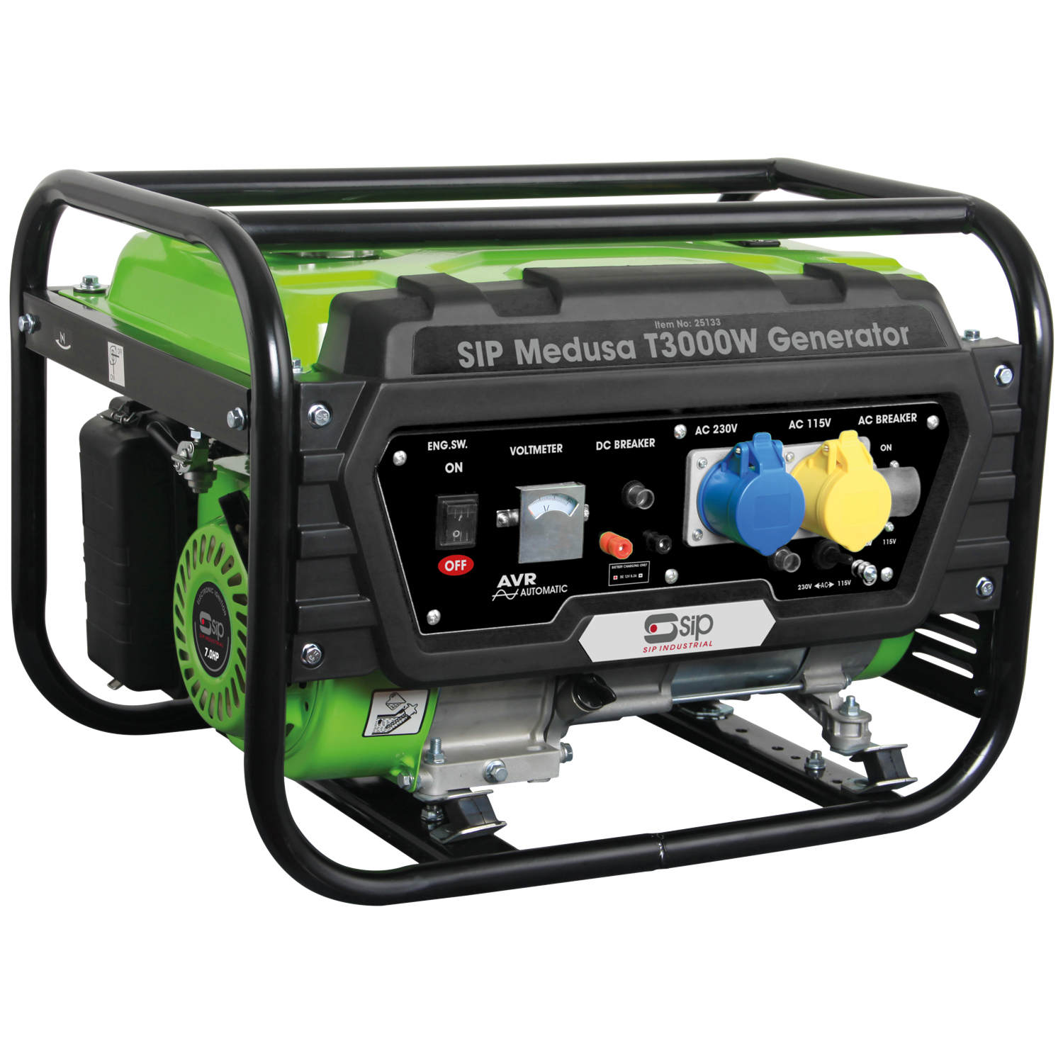 SIP 2.7 kW Generator, 110V, 230 V Output, 47 kg
