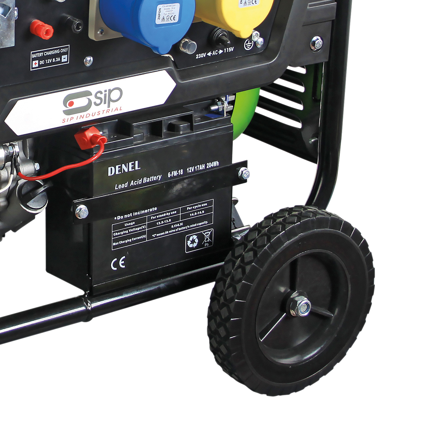 25137 SIP 5000 W Generator, 12 V dc, 230V ac Output, 83 kg