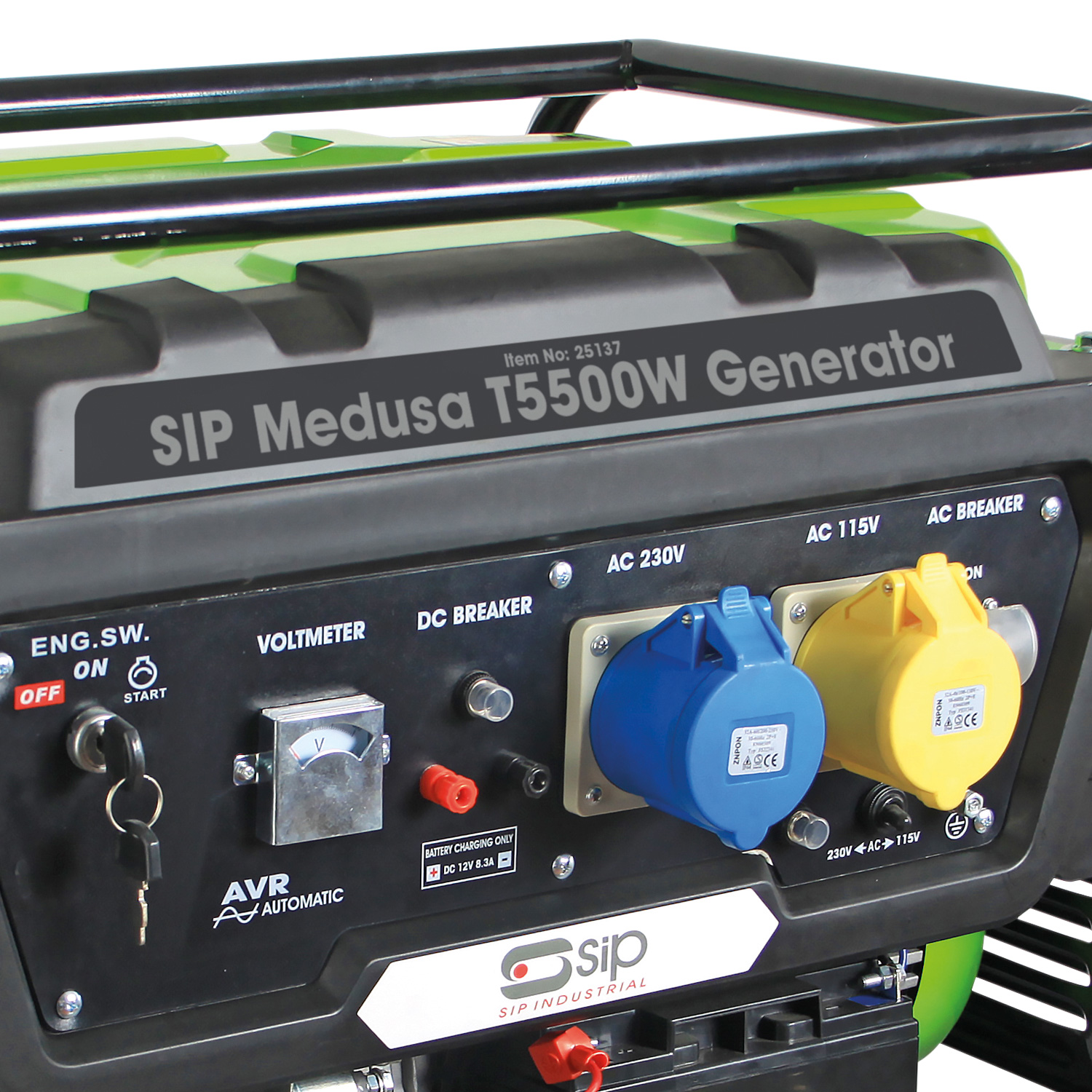 25137 SIP 5000 W Generator, 12 V dc, 230V ac Output, 83 kg