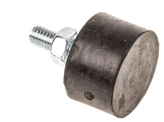 FIBET Fibet VE Mounts Circular M6 Anti-Vibration Mount, Male Buffer Foot with 79.2 kg Compression Load