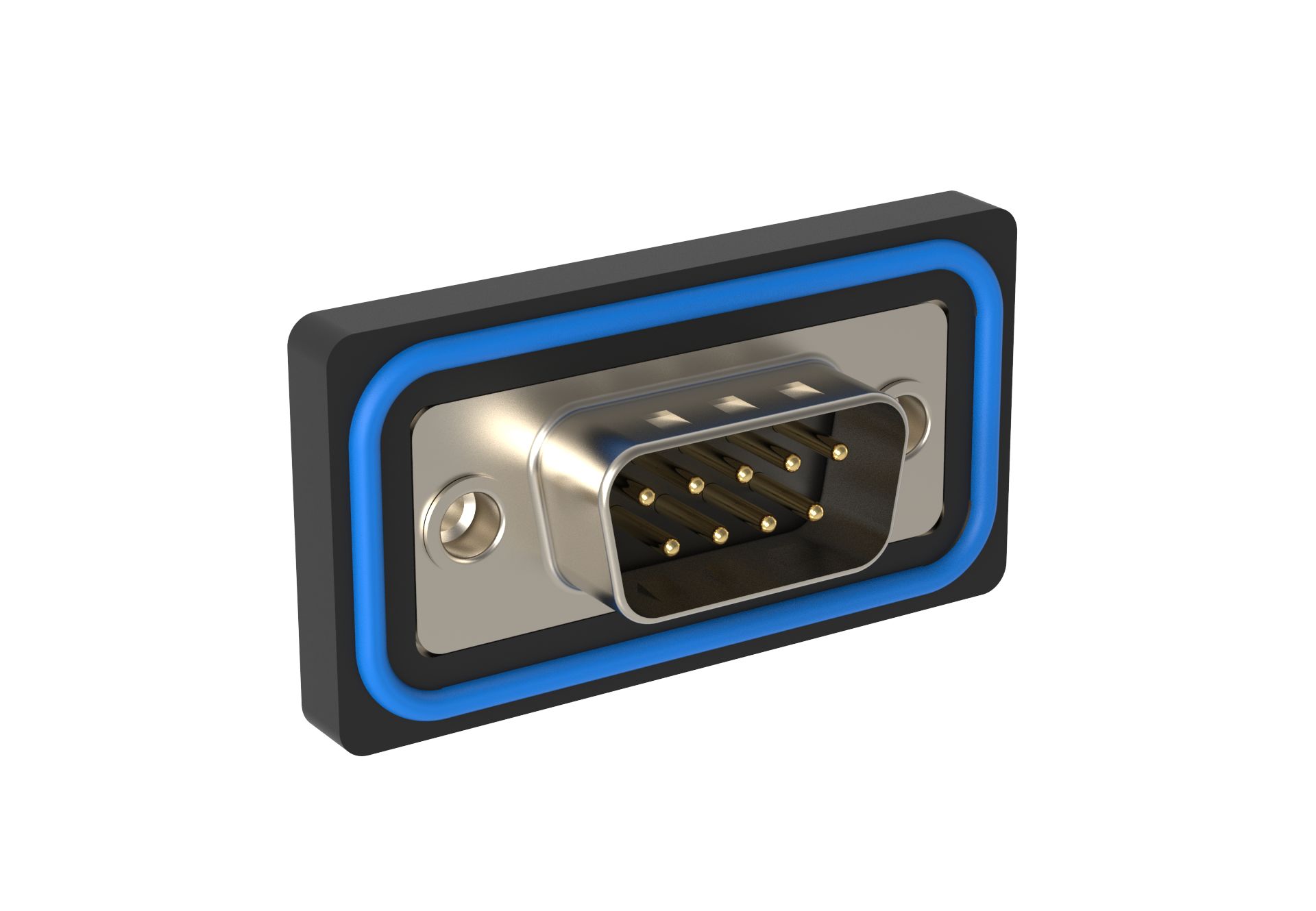 Amphenol Communications Solutions ED 9 Way PCB Mount, Through Hole D-sub Connector Plug, 2.77mm Pitch