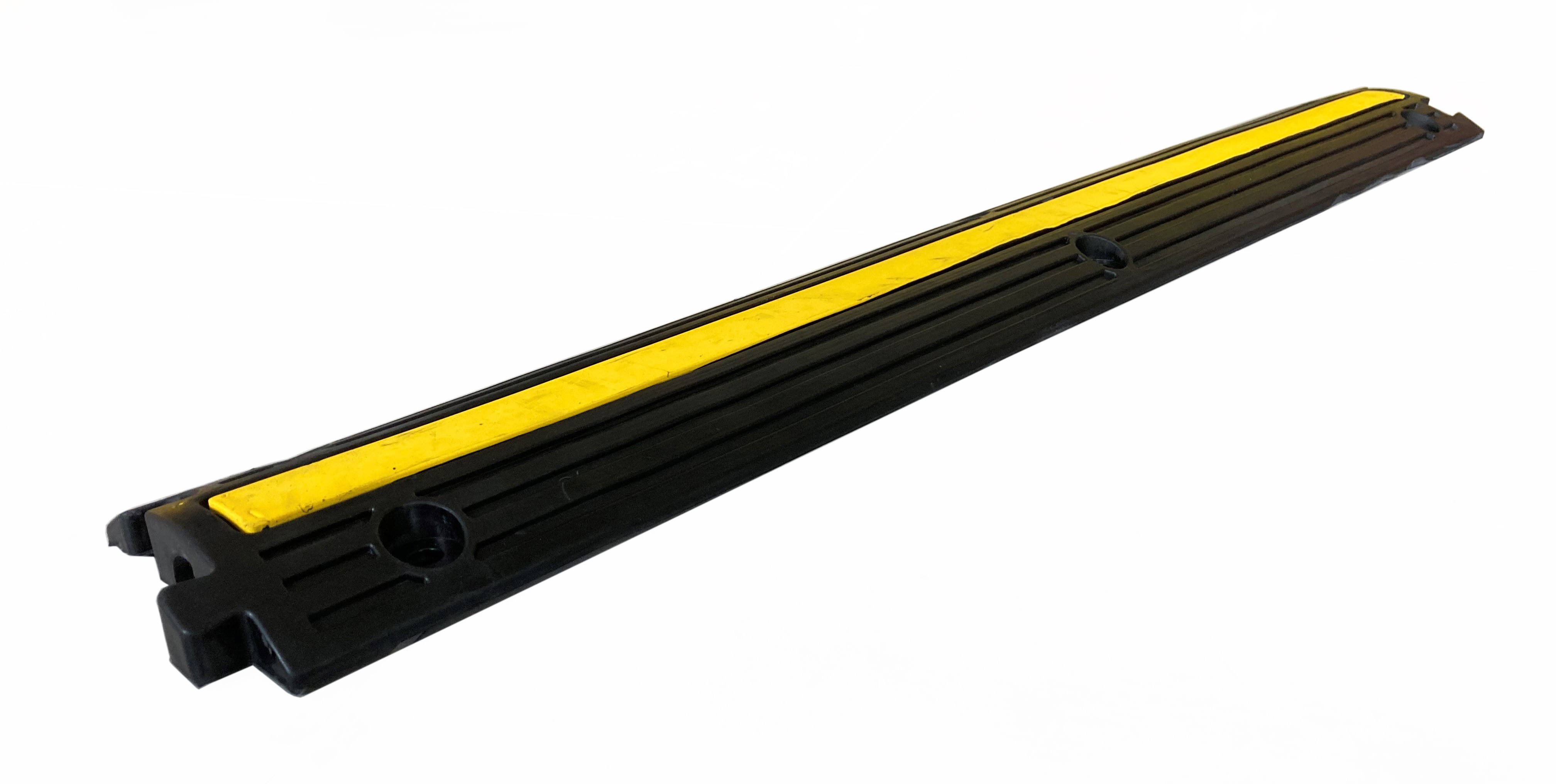 RS PRO 1 m Yellow, Black Cable Cover in Rubber, 20 mm ID