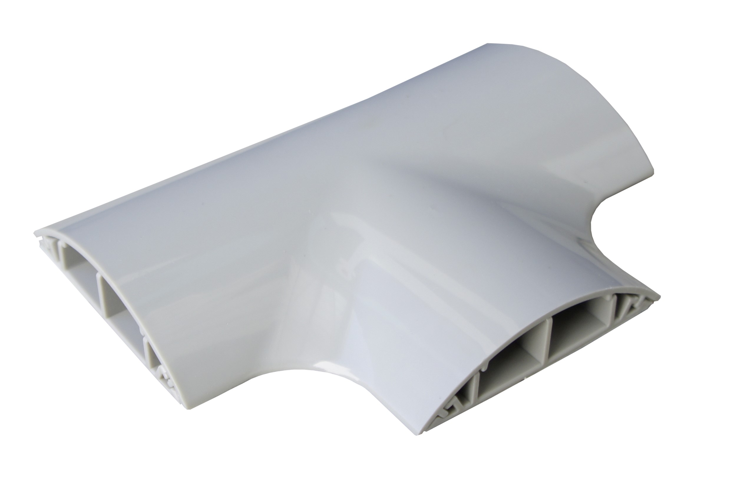 RS PRO 135 mm Grey Cable Cover in Polyvinyl Chloride