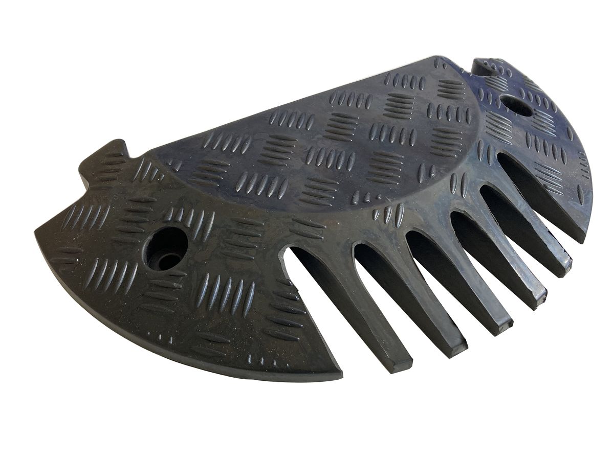 RS PRO 250 mm Black Cable Cover in Rubber, 25 mm ID