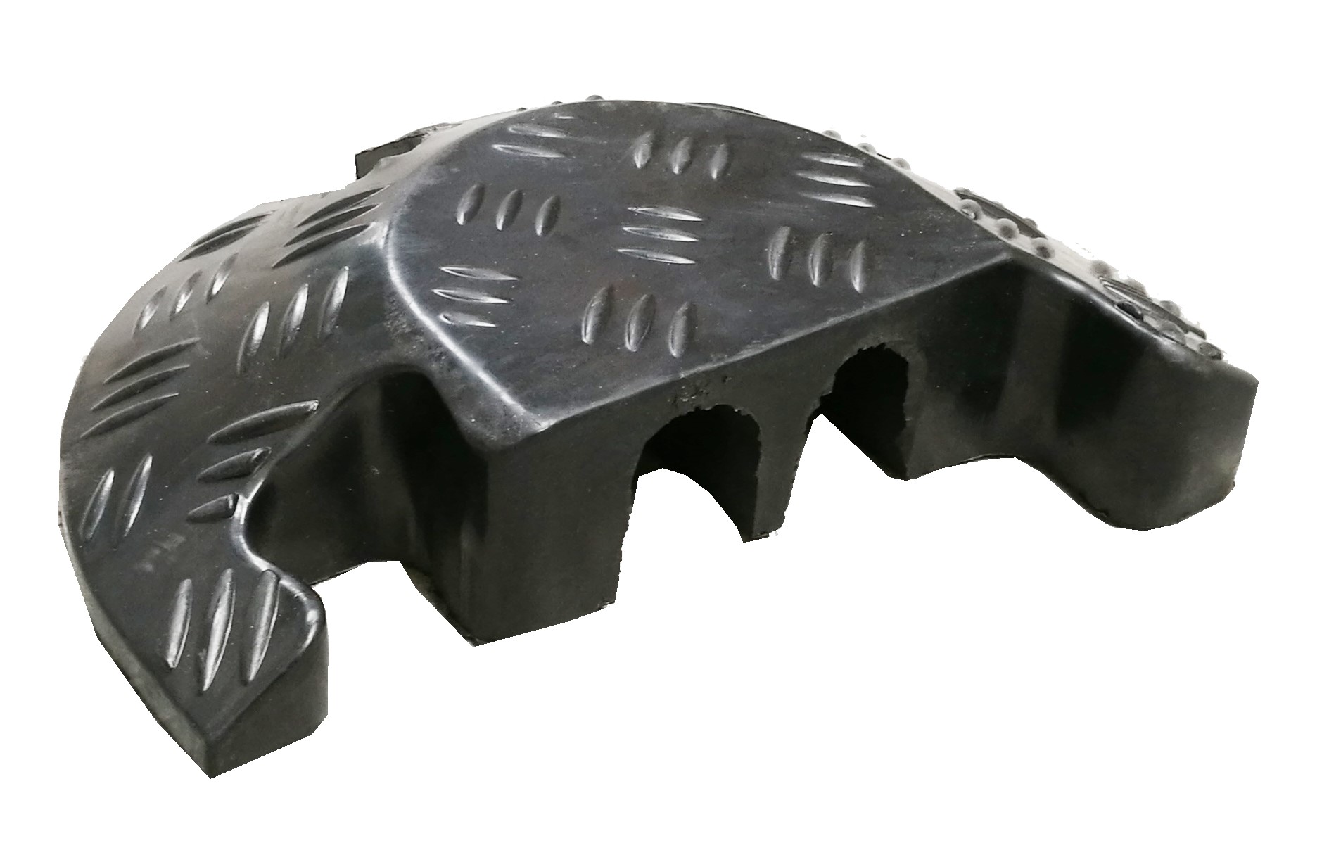 RS PRO 160 mm Black Cable Cover in Rubber