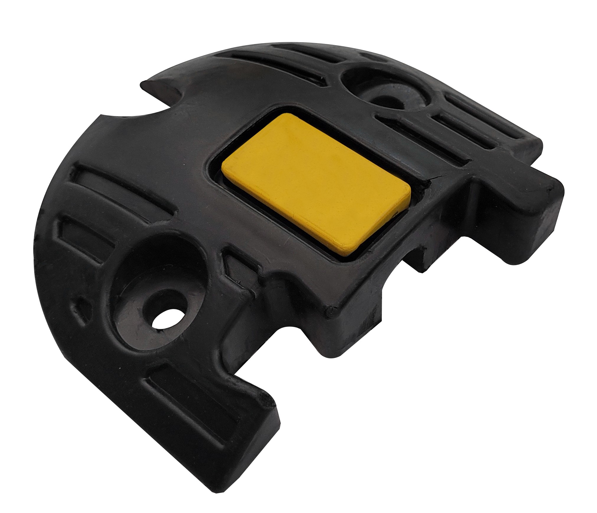 RS PRO 150 mm Black, Yellow Cable Cover in Rubber, 20 mm ID